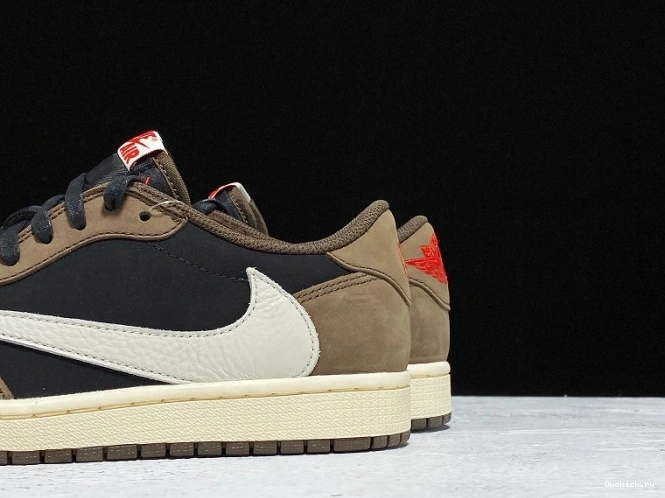 One Kick CQ4277-001 OG Scott SP 1 Dark Travis x Air Jordan Low Mocha 0808